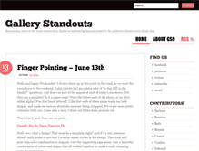 Tablet Screenshot of gallerystandouts.com